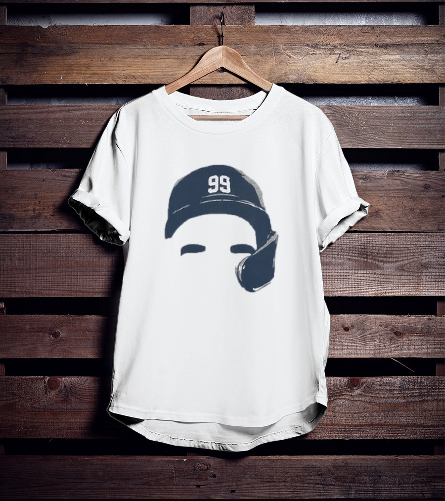 Aaron Judge New York Yankees Number 99 Blank Face Baseball Cap T-Shirt