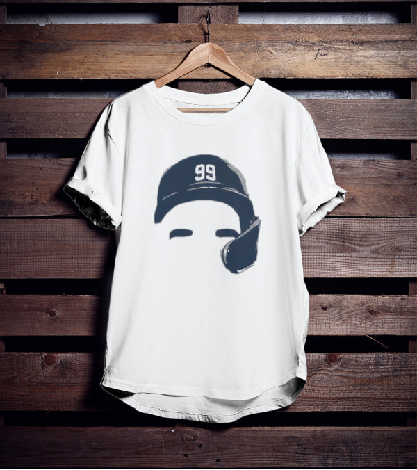 Aaron Judge New York Yankees Number 99 Blank Face Baseball Cap T-Shirt