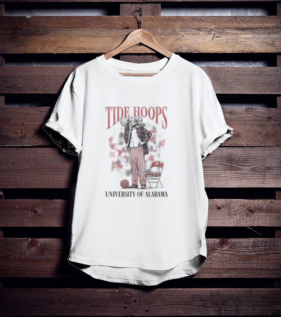 University Of Alabama Tide Hoops Big AL Coach Crimson Tide Basketball T-Shirt