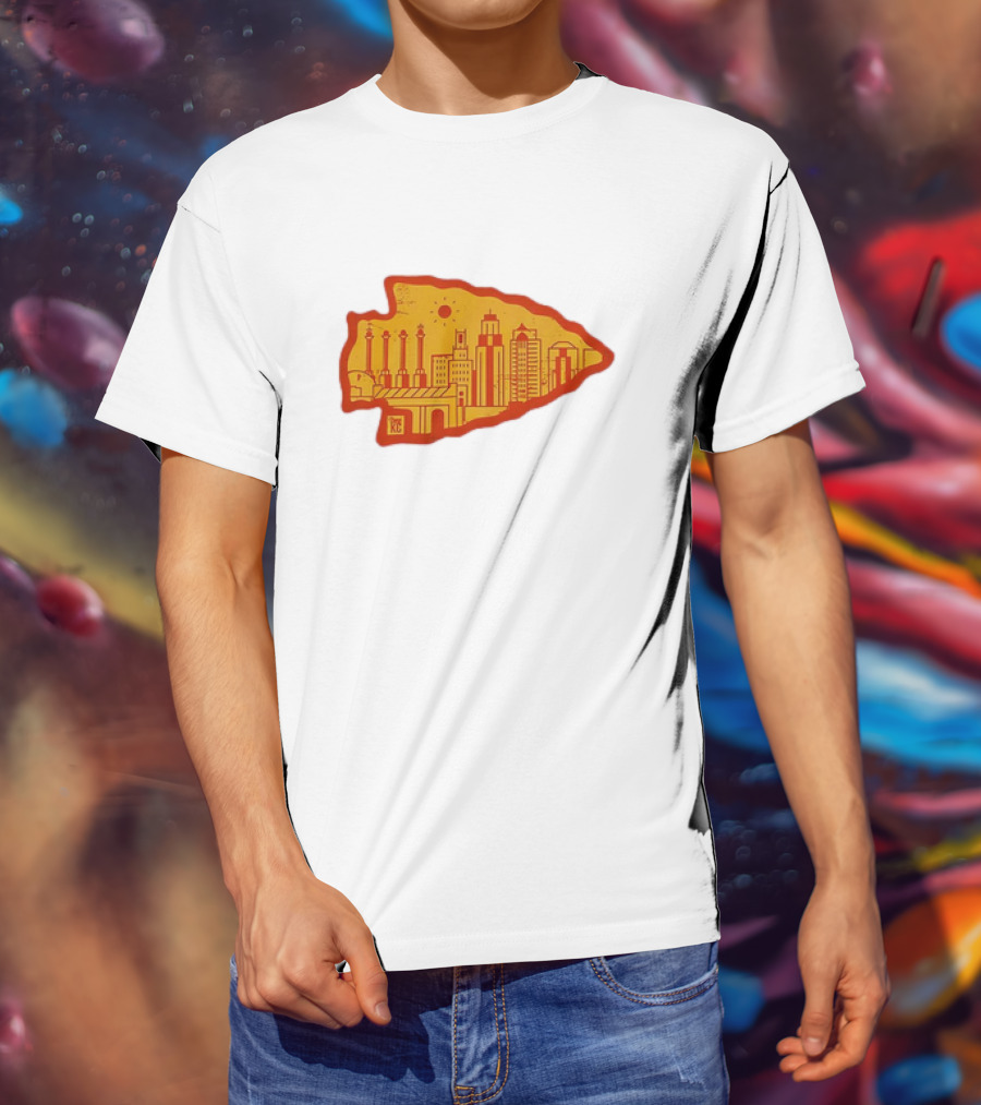 Arrowhead KC Kansas City Skyline T-Shirt