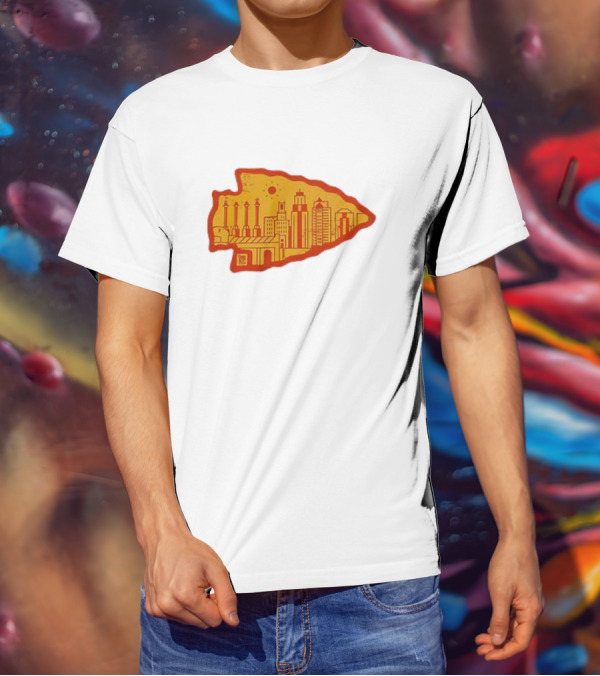 Arrowhead KC Kansas City Skyline T-Shirt