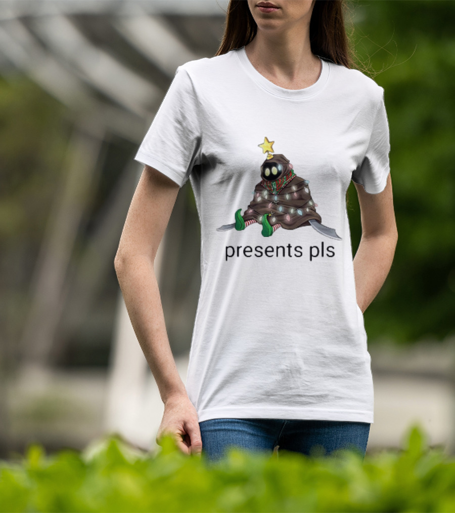 Bob Bobowski Presents Pls In Holiday Lights Adorned With Star And Blades T-Shirt