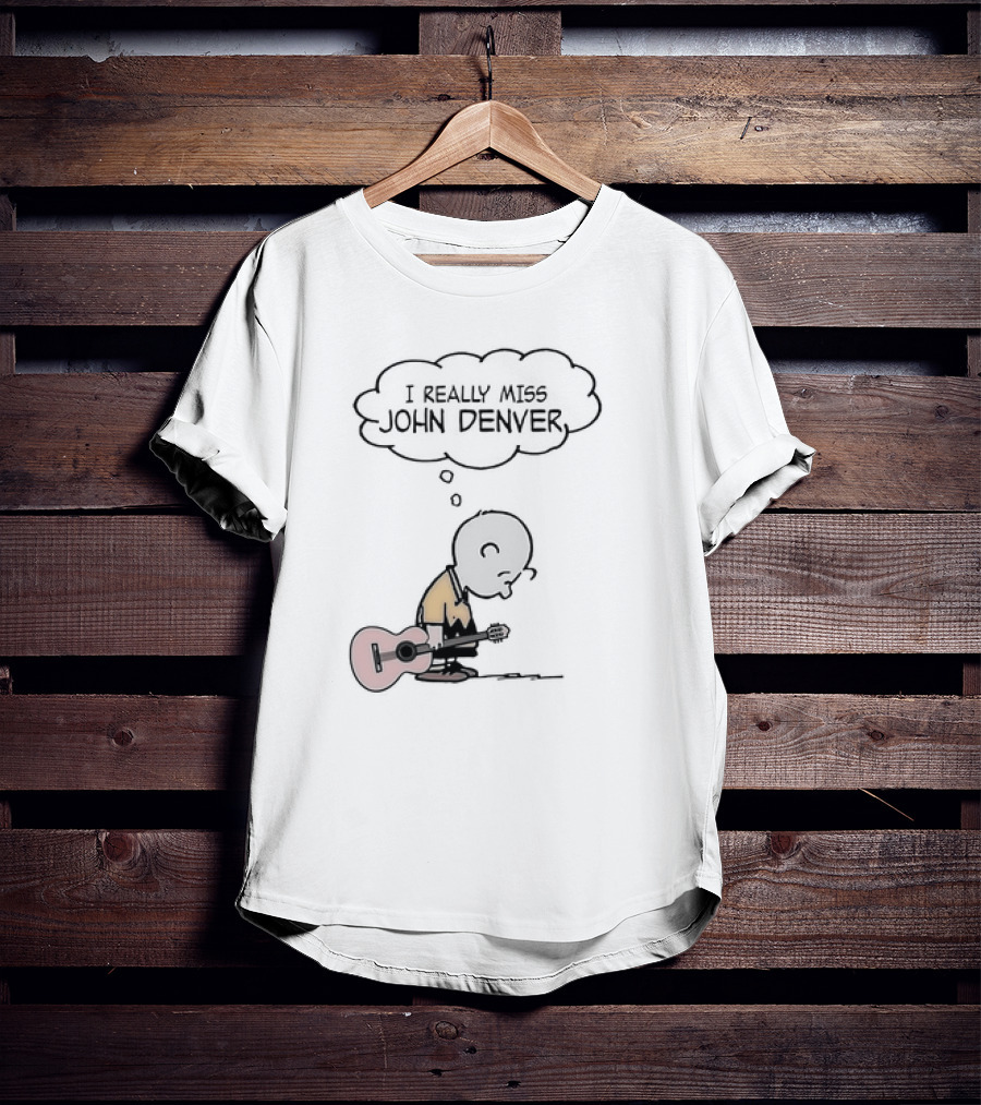 Charlie Brown I Really Miss John Denver Peanuts Comic T-Shirt