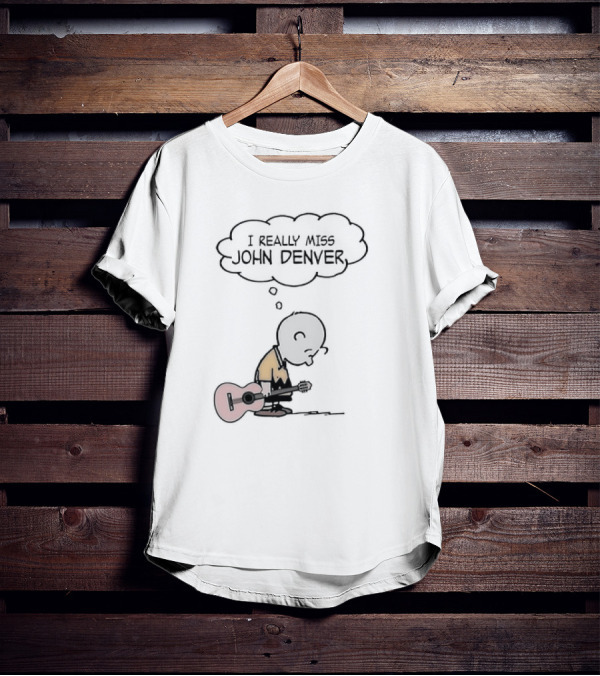 Charlie Brown I Really Miss John Denver Peanuts Comic T-Shirt
