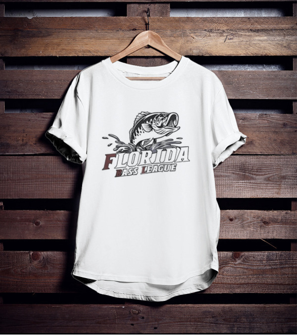 Florida Bass League Splashing Fish T-Shirt