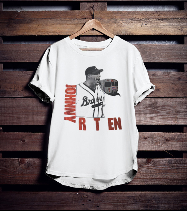 Johnny Rotten Braves Mets Subway Mashup Vintage T-Shirt