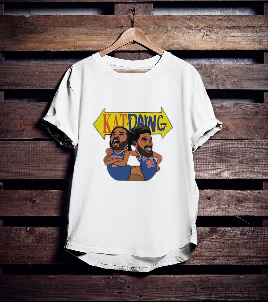 Kat Dawg Jalen Brunson Karl-Anthony Basketball Cartoon Characters T-Shirt