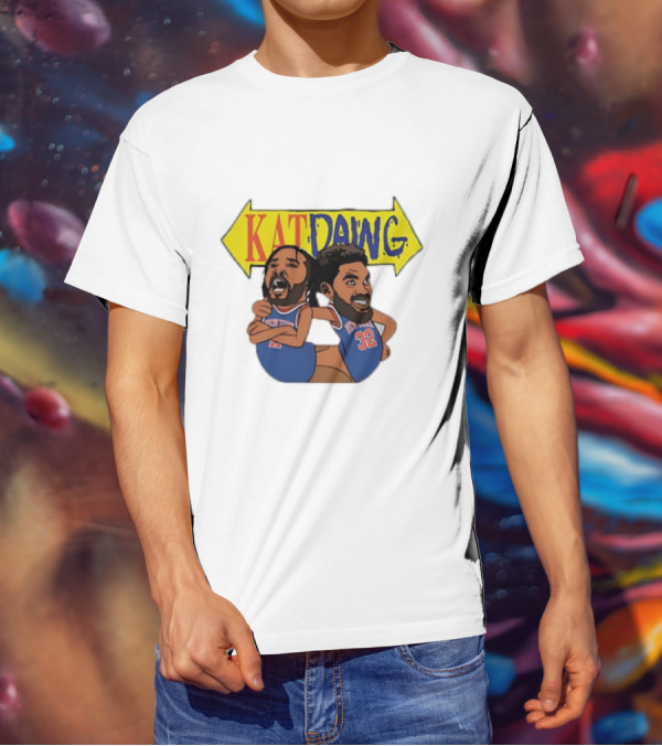 Kat Dawg Jalen Brunson Karl-Anthony Basketball Cartoon Characters T-Shirt