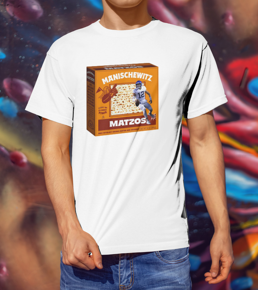Manischewitz Matzos Jake Retzlaff Breaks Matzo And Records BYU Cougars Matzo Crunch Football T-Shirt