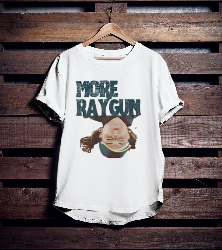 More Raygun Upside Down Headphone T-Shirt