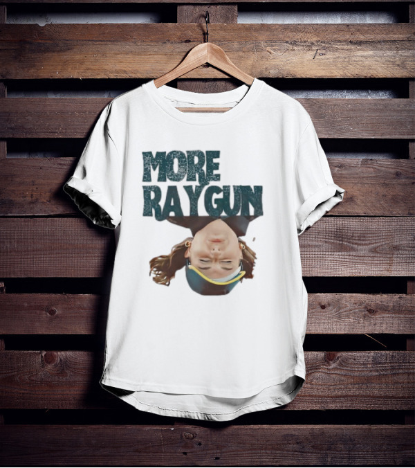 More Raygun Upside Down Headphone T-Shirt