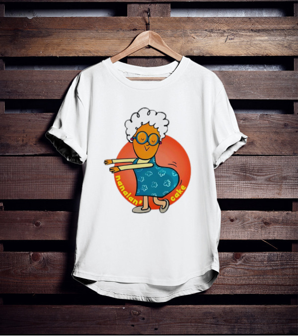 Nanalan Nana Cake Dancing Granny Character T-Shirt