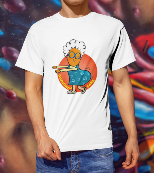 Nanalan Nana Cake Dancing Granny Character T-Shirt