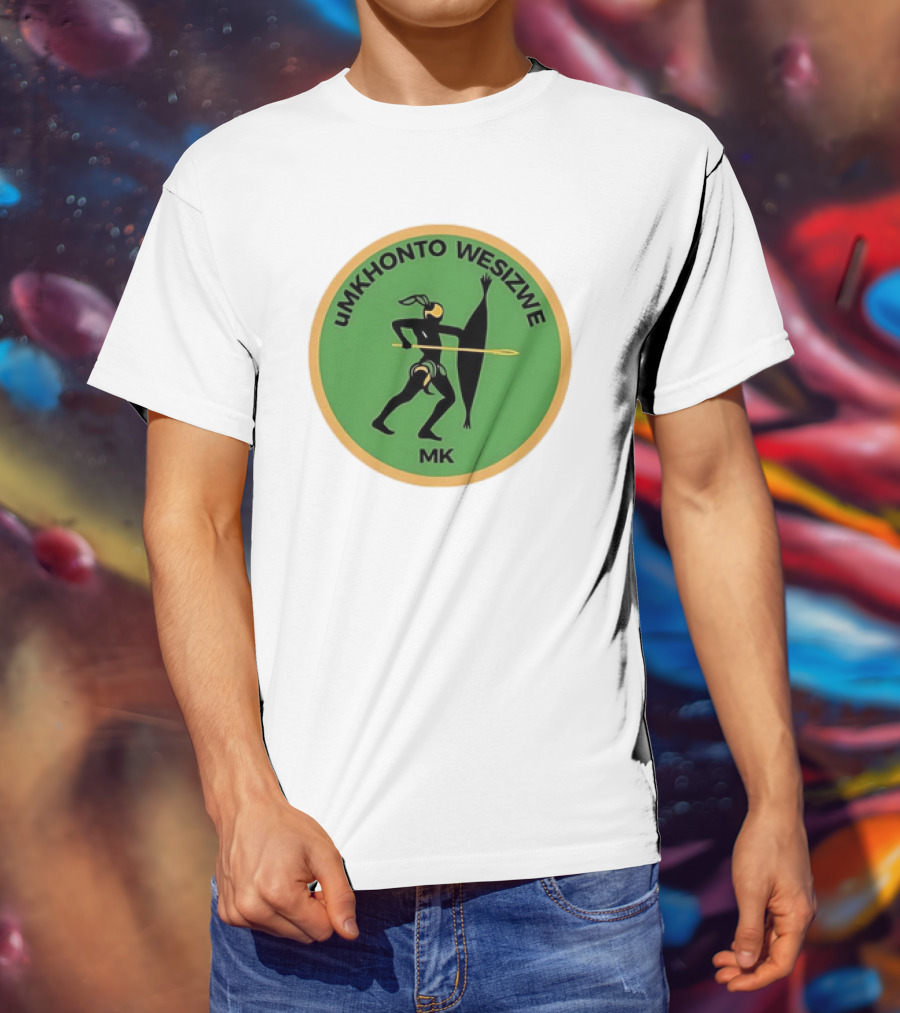 Umkhonto Wesizwe MK Embu Sign With Warrior And Spear T-Shirt