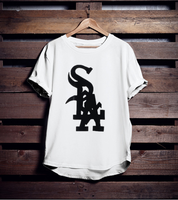 Chicago White Sox And Los Angeles Dodgers Logo Combination T-Shirt