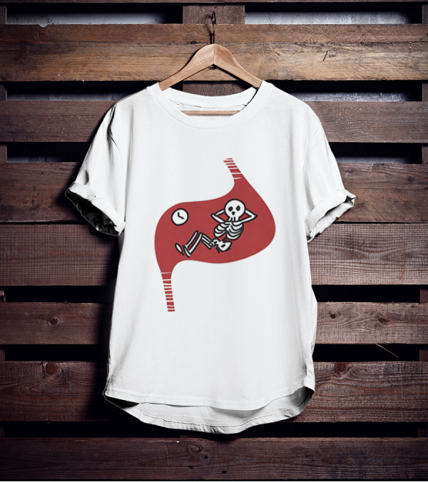 Dungeon Meshi Falin Touden Relaxed Skeleton Motif T-Shirt