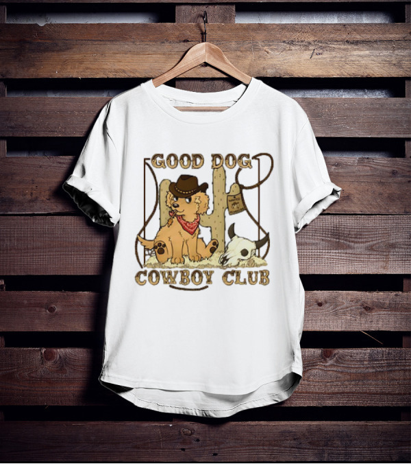 Good Dog Cowboy Club Cactus And Skull T-Shirt
