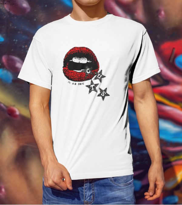 Olivia Rodrigo Guts Red Lips With Stars T-Shirt