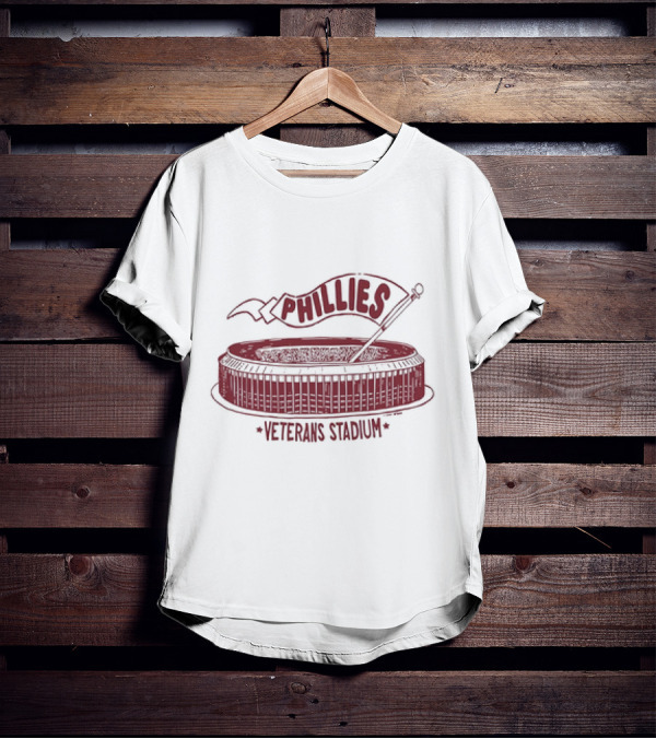 Phillies Veterans Stadium Retro T-Shirt