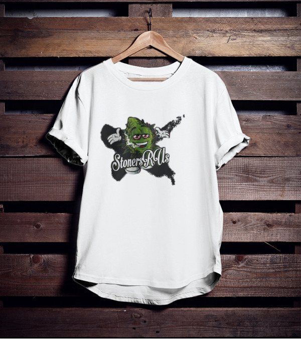 Stoners R Us Smoke Weed Leaf Character T-Shirt