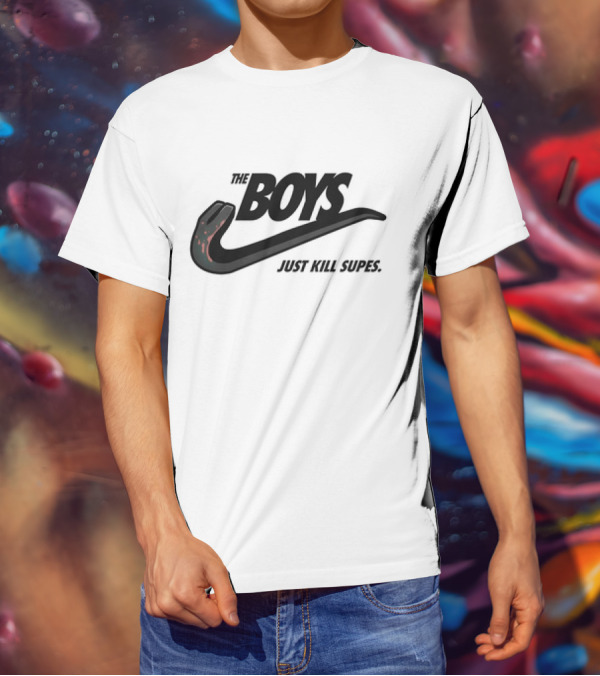 The Boys Just Kill Supes Snake Swoosh T-Shirt