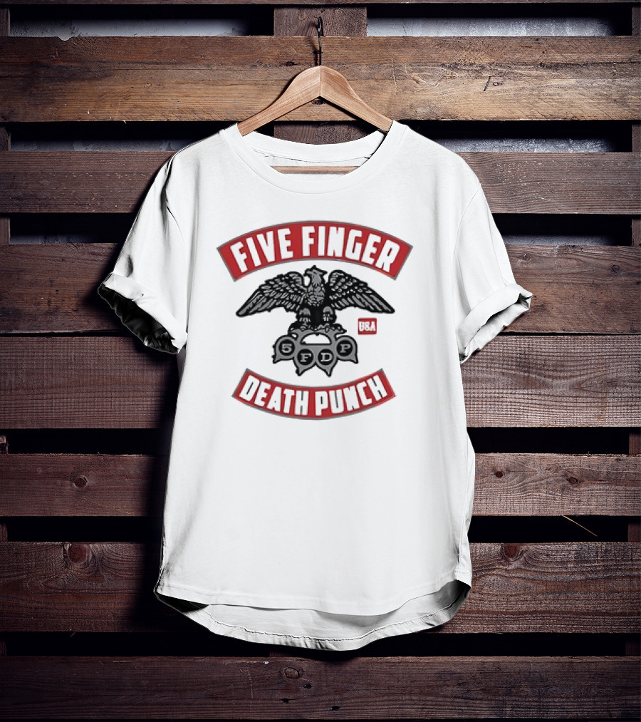 Five Finger Death Punch Eagle USA Logo 5FDP T-Shirt