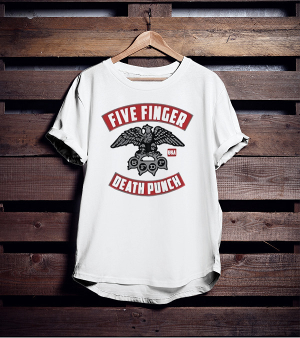 Five Finger Death Punch Eagle USA Logo 5FDP T-Shirt