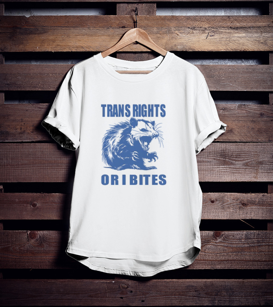 TRANS RIGHTS OR I BITES OPPOSUM RETRO T-Shirt