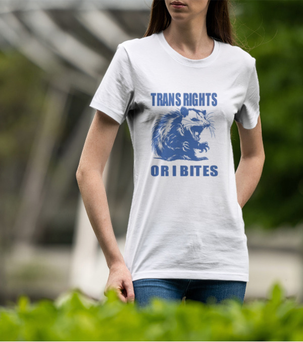 TRANS RIGHTS OR I BITES OPPOSUM RETRO T-Shirt