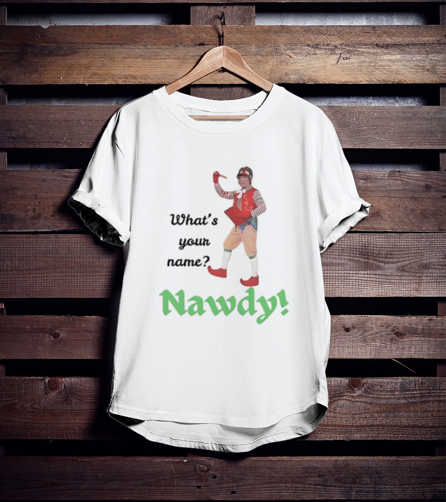 What's Your Name Nawdy Vintage Clown Costume T-Shirt