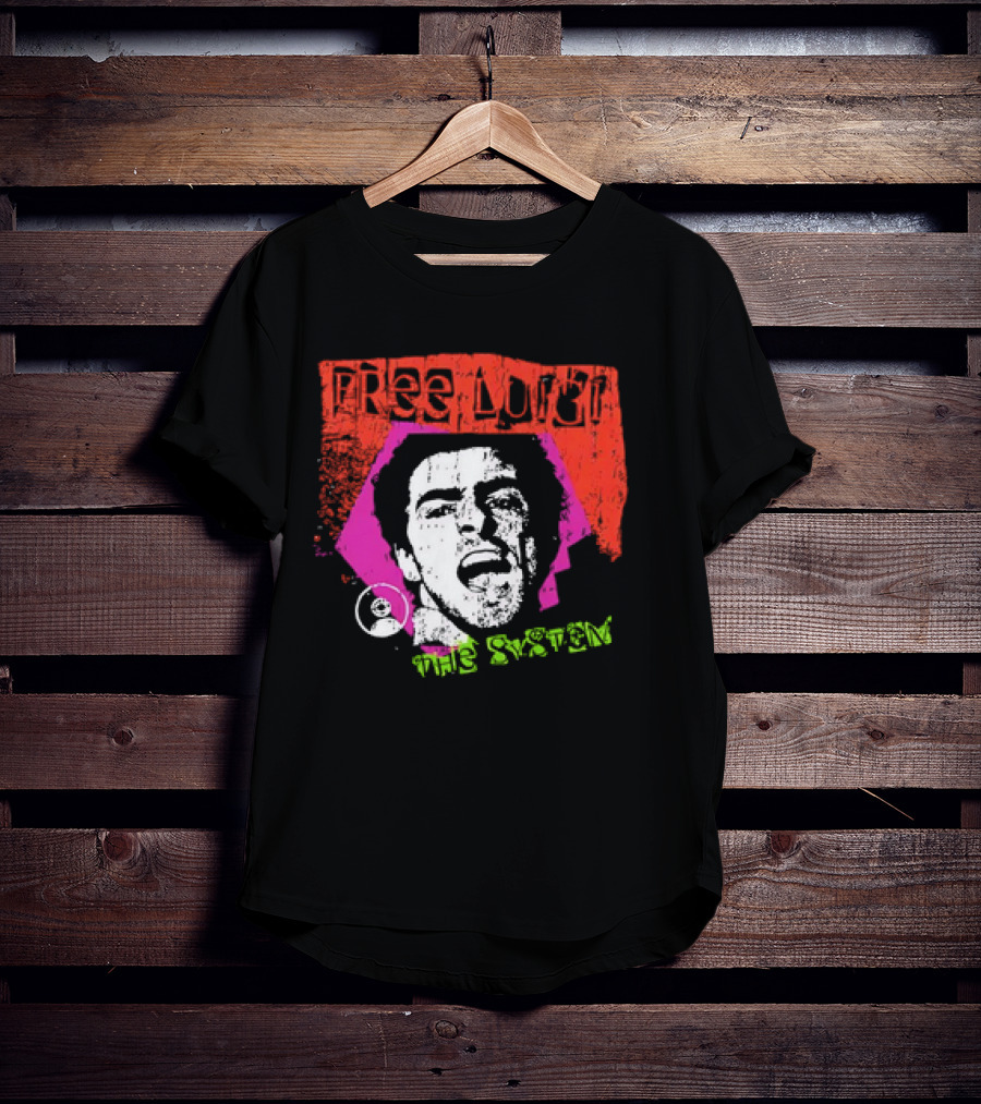 Free Luigi The System Portrait Bold Expression T-Shirt