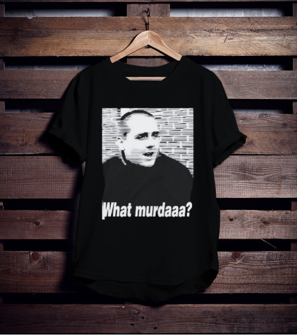 What Murdaaa John Gotti Photo With Distorted Brick Background T-Shirt