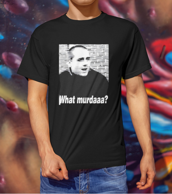 What Murdaaa John Gotti Photo With Distorted Brick Background T-Shirt