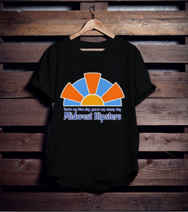 You're My Blue Sky You're My Sunny Day Midwest Hipsters Retro Sunburst T-Shirt