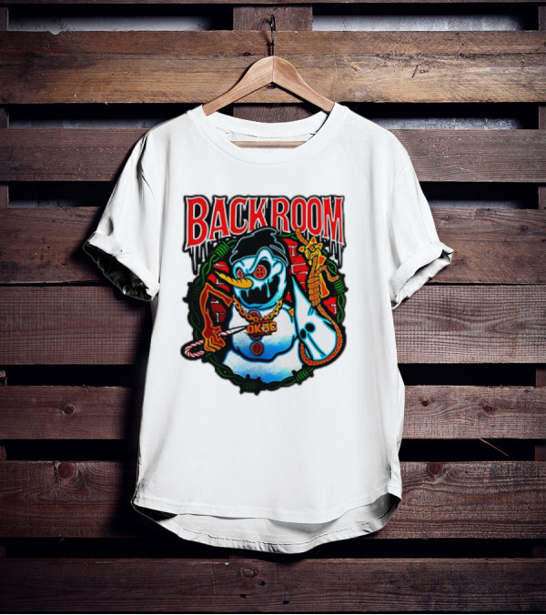 Backroom OKHC Hardcore Snowman Holiday T-Shirt