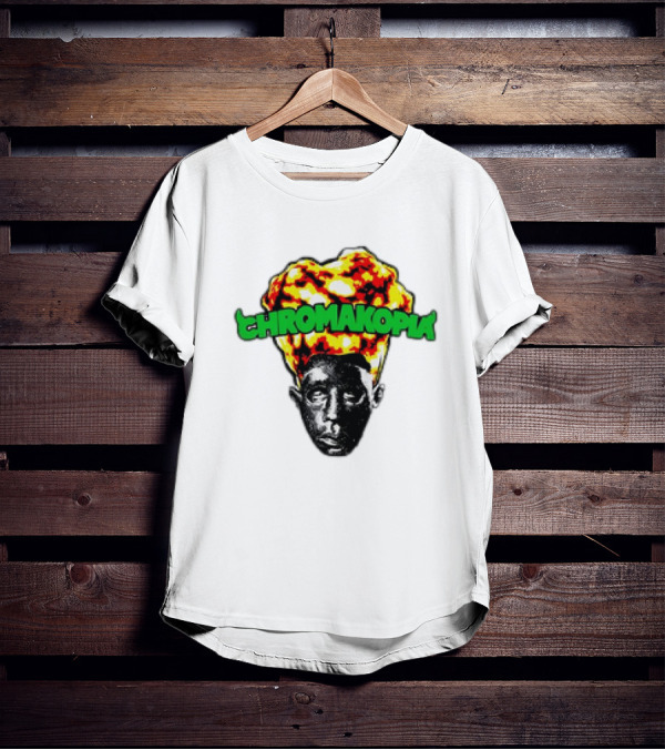 Chromakopia Flaming Head Abstract T-Shirt