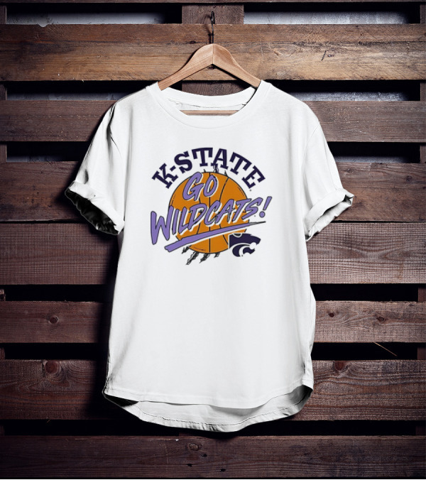 K-State Go Wildcats Basketball T-Shirt