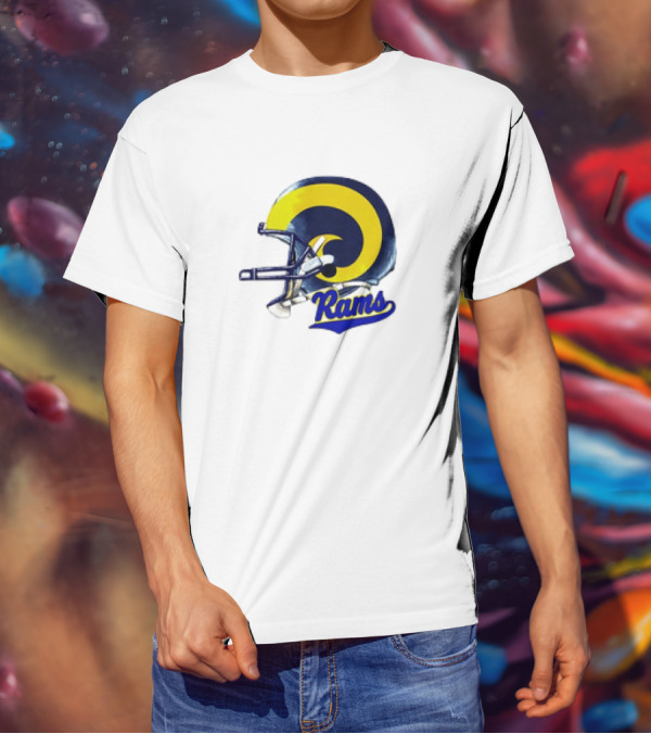 Los Angeles Rams Helmet Rams Football T-Shirt