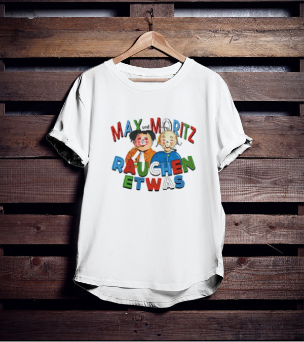 Max Und Moritz Rauchen Etwas Classic Cartoon Mischief T-Shirt