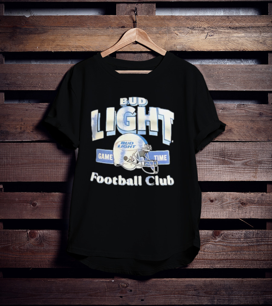 Bud Light Game Time Football Club Helmet T-Shirt