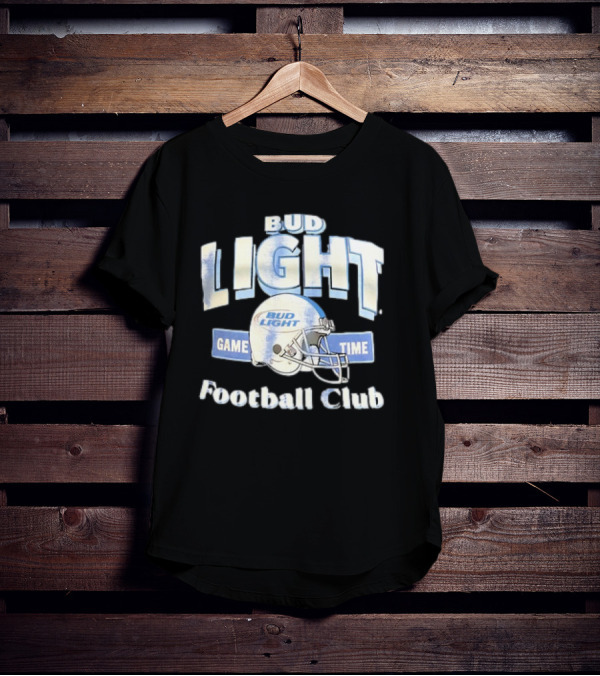 Bud Light Game Time Football Club Helmet T-Shirt