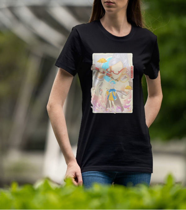 Seiko Ayase Dandadan Character With Vibrant Colors And Artistic Elements T-Shirt
