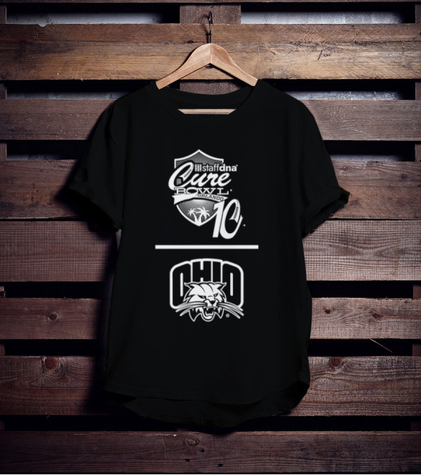 Staffdna Cure Bowl Orlando 10 Ohio Bobcats Football T-Shirt