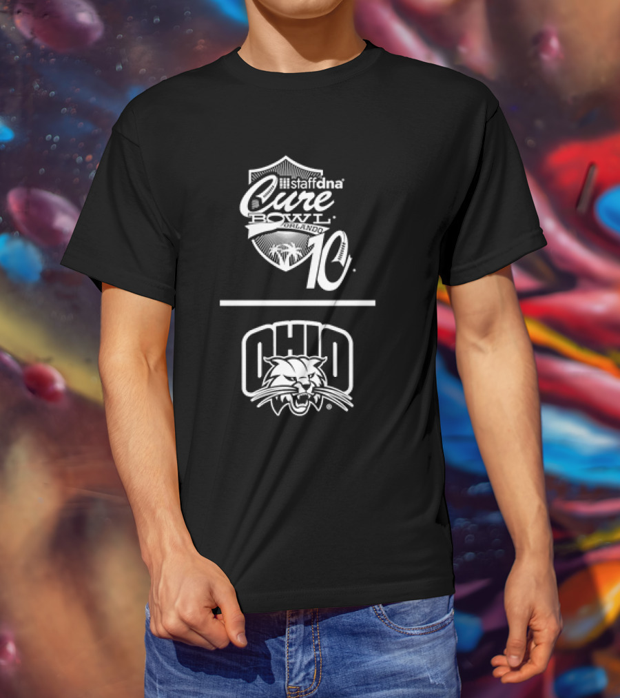 Staffdna Cure Bowl Orlando 10 Ohio Bobcats Football T-Shirt