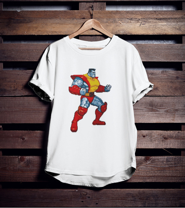 Colossus From X-Men Children Of The Atom Pixel T-Shirt
