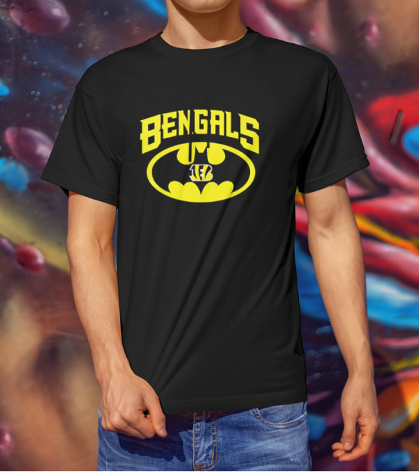 Bengals Batman Logo Cincinnati Bengals NFL Team T-Shirt