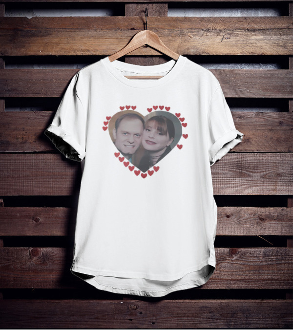 Niles And Daphne Frasier Heart Of Love T-Shirt