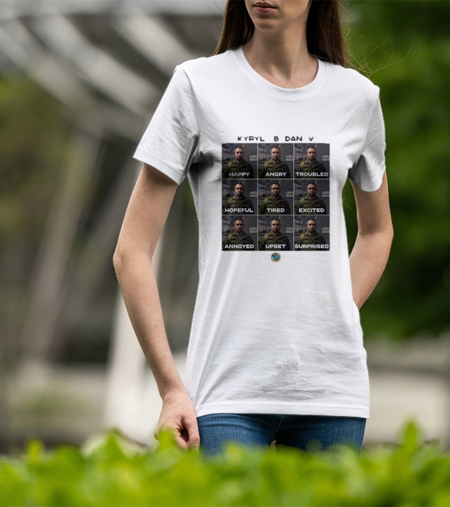 KYRYLO BUDANOV Happy Angry Troubled Hopeful Tired Excited Annoyed Upset Surprised Emotions T-Shirt