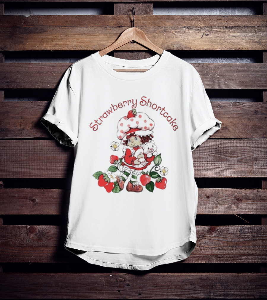 Strawberry Shortcake With Plush Bear And Strawberries T-Shirt