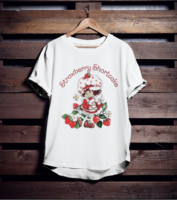 Strawberry Shortcake With Plush Bear And Strawberries T-Shirt